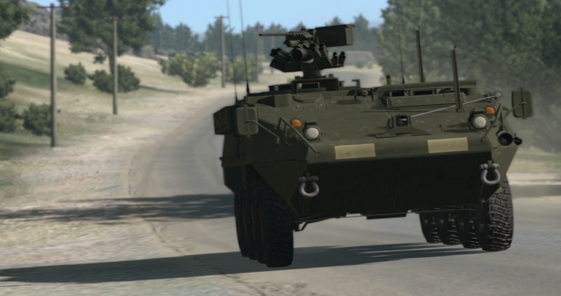 VBS3 Stryker driver trainer